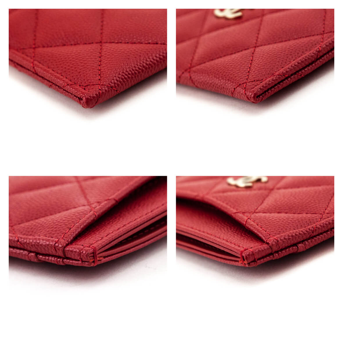 Chanel Red Caviar Quilted Card Holder - Love that Bag etc - Preowned Authentic Designer Handbags & Preloved Fashions