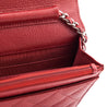 Chanel Red Quilted Caviar Classic Wallet On Chain - Love that Bag etc - Preowned Authentic Designer Handbags & Preloved Fashions