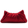 Chanel Red Quilted Satin Half Moon Clutch - Love that Bag etc - Preowned Authentic Designer Handbags & Preloved Fashions