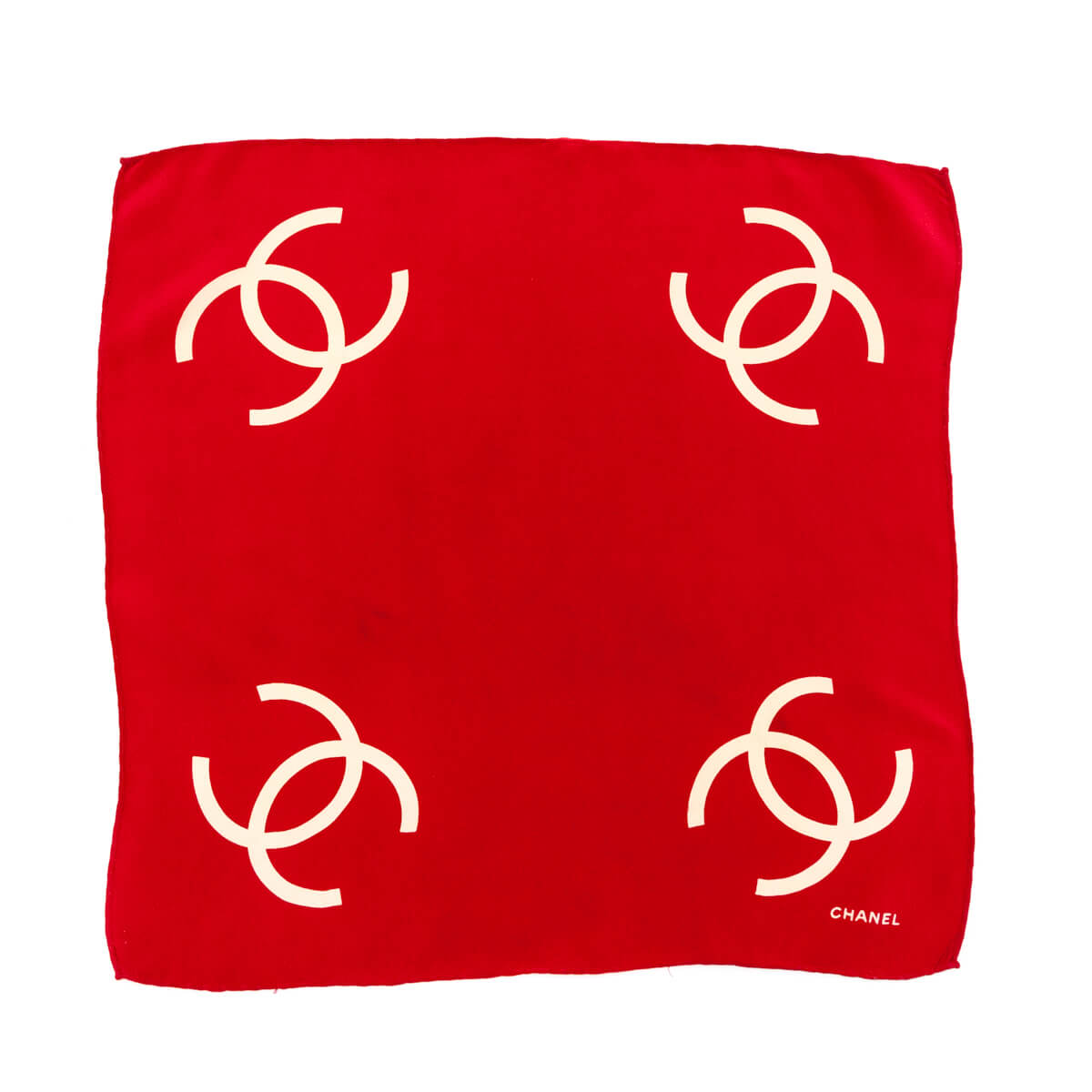 Chanel Red Silk CC Neck Scarf - Love that Bag etc - Preowned Authentic Designer Handbags & Preloved Fashions