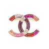 Chanel Red & Pink Strass CC Brooch - Love that Bag etc - Preowned Authentic Designer Handbags & Preloved Fashions