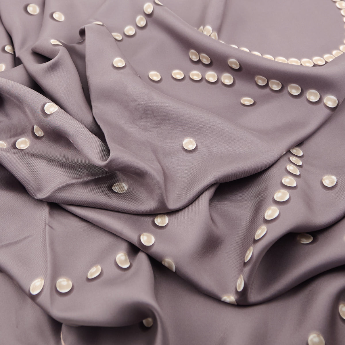 Chanel Taupe Silk Pearl Scarf - Love that Bag etc - Preowned Authentic Designer Handbags & Preloved Fashions