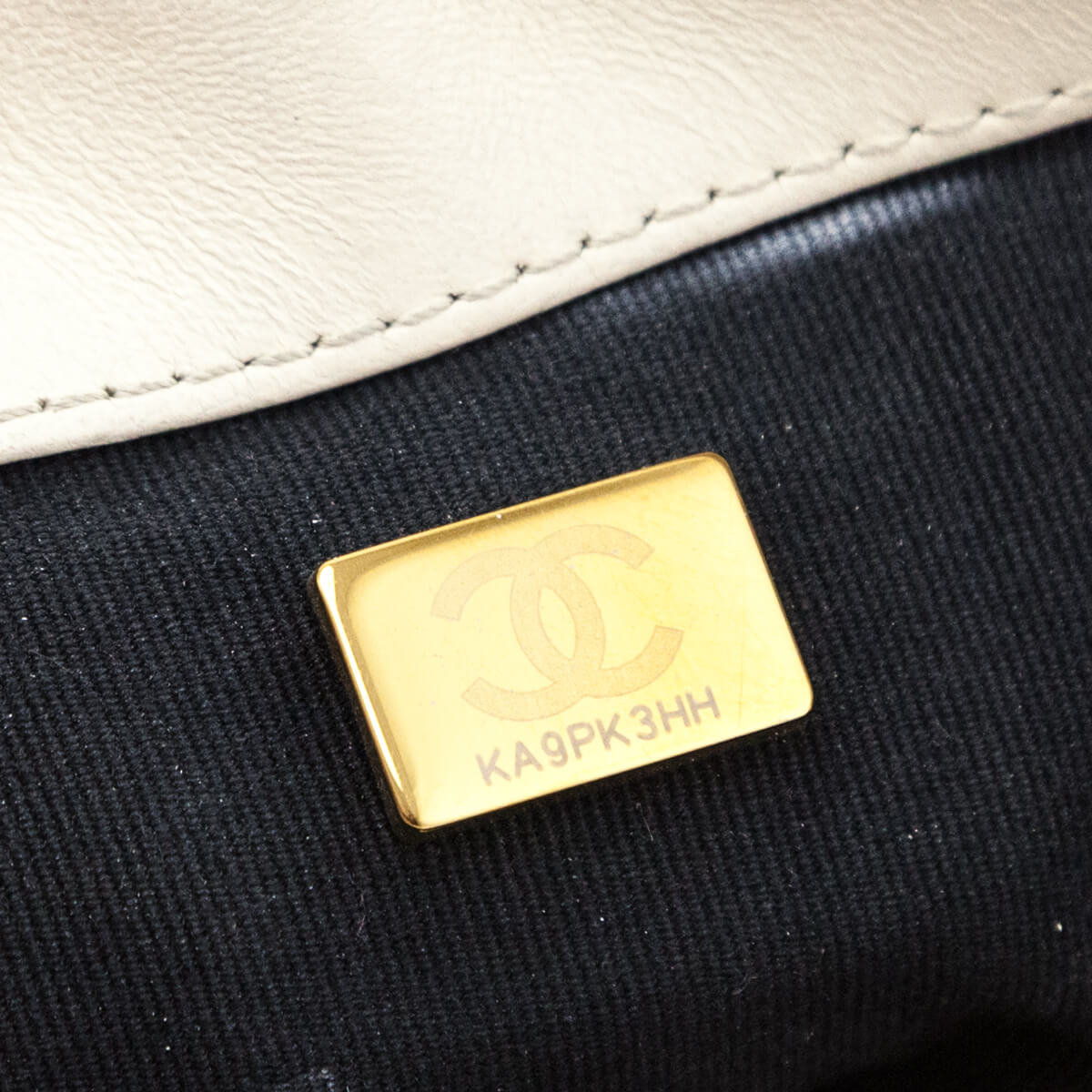 Chanel White Crumpled Calfskin Quilted Medium Chanel 19 - Love that Bag etc - Preowned Authentic Designer Handbags & Preloved Fashions