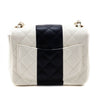 Chanel White & Black Lambskin Quilted Mini Square Flap Bag - Love that Bag etc - Preowned Authentic Designer Handbags & Preloved Fashions