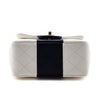Chanel White & Black Lambskin Quilted Mini Square Flap Bag - Love that Bag etc - Preowned Authentic Designer Handbags & Preloved Fashions