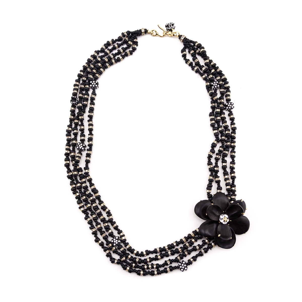Chanel Wooden Bead & Camellia 2002 Multi-Strand Necklace - Love that Bag etc - Preowned Authentic Designer Handbags & Preloved Fashions