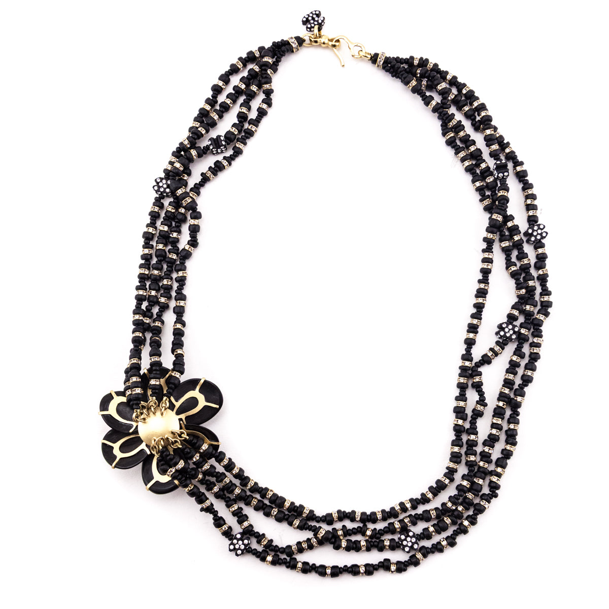 Chanel Wooden Bead & Camellia 2002 Multi-Strand Necklace - Love that Bag etc - Preowned Authentic Designer Handbags & Preloved Fashions
