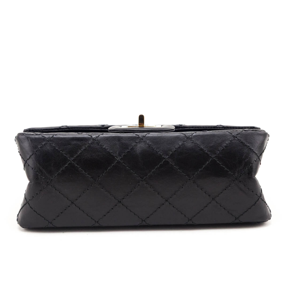 Chanel Black Aged Calfskin Quilted 2.55 Reissue Mini Flap Bag - Love that Bag etc - Preowned Authentic Designer Handbags & Preloved Fashions