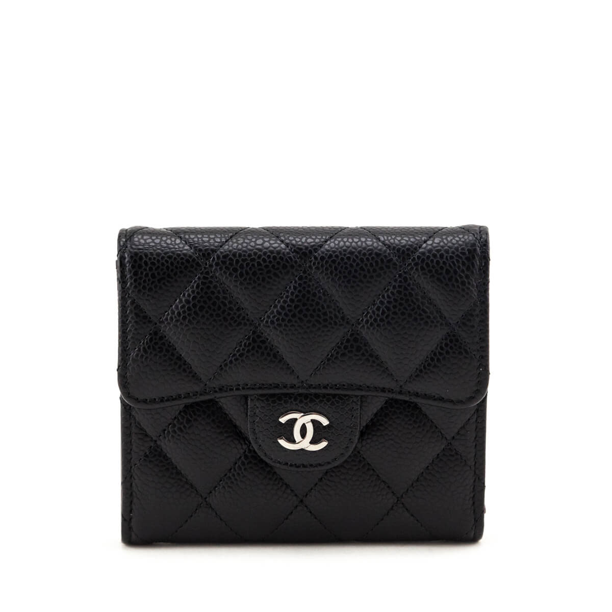 Chanel Black Caviar Quilted Classic Flap Wallet - Love that Bag etc - Preowned Authentic Designer Handbags & Preloved Fashions