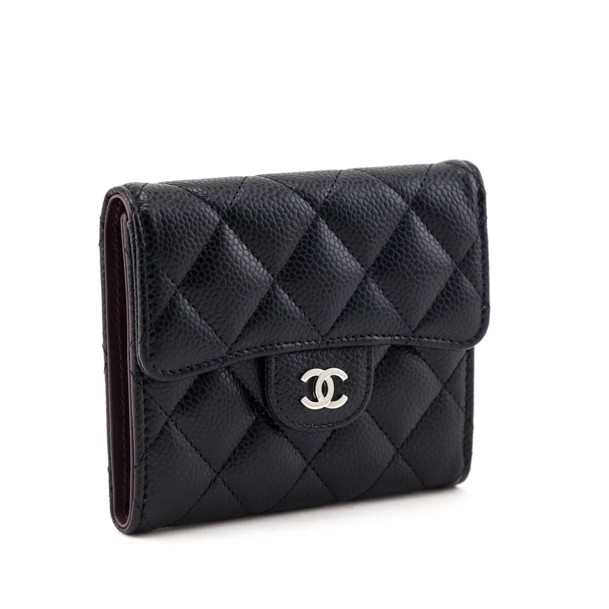 Chanel Black Caviar Quilted Classic Flap Wallet - Love that Bag etc - Preowned Authentic Designer Handbags & Preloved Fashions