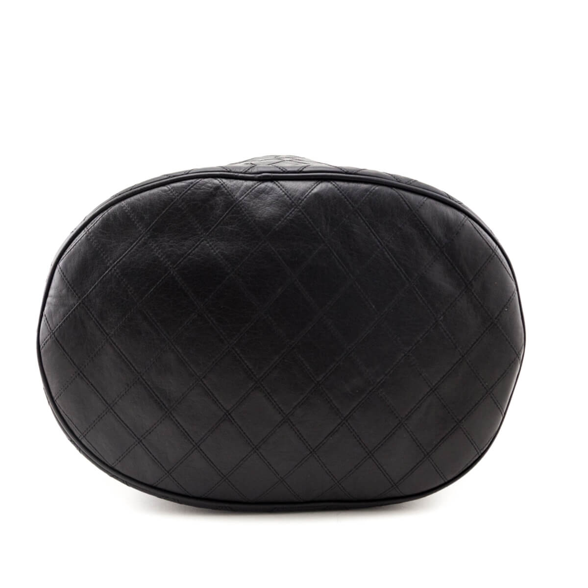 Chanel Black Lambskin Quilted Drawstring Bucket Bag - Love that Bag etc - Preowned Authentic Designer Handbags & Preloved Fashions