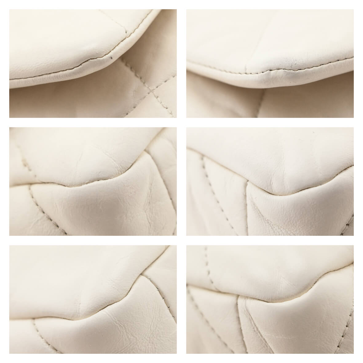 Chanel White Crumpled Calfskin Quilted Medium Chanel 19 - Love that Bag etc - Preowned Authentic Designer Handbags & Preloved Fashions