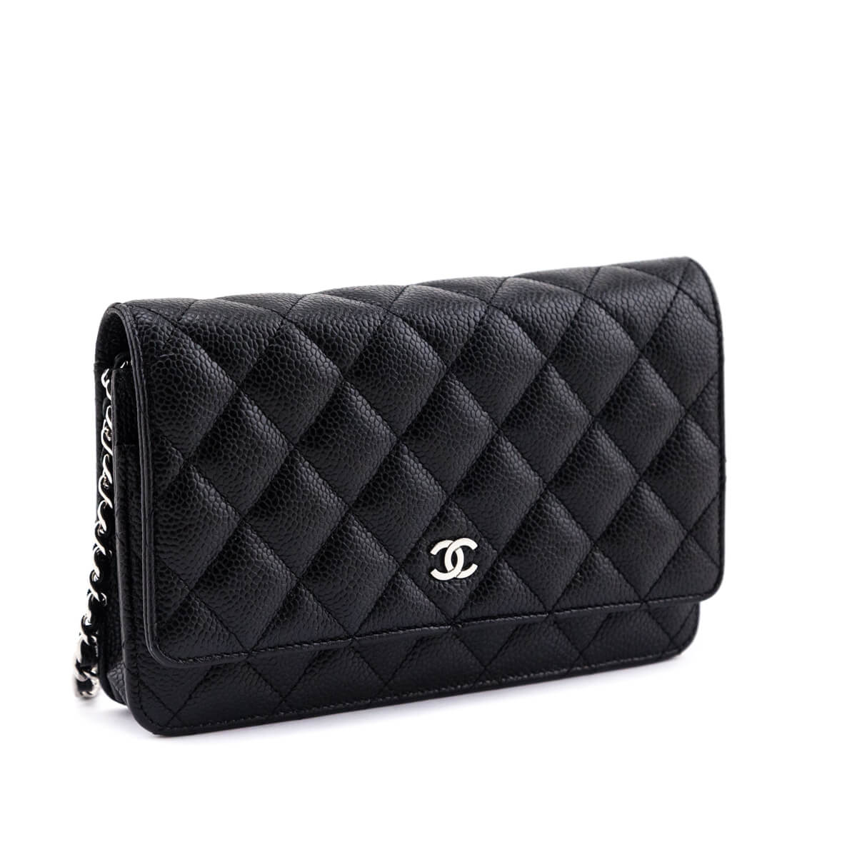 Chanel Black Quilted Caviar Classic Wallet On Chain - Love that Bag etc - Preowned Authentic Designer Handbags & Preloved Fashions