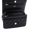 Chanel Black Quilted Caviar Classic Wallet On Chain - Love that Bag etc - Preowned Authentic Designer Handbags & Preloved Fashions