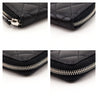 Chanel Black Quilted Lambskin Zip Around Coin Purse Wallet - Love that Bag etc - Preowned Authentic Designer Handbags & Preloved Fashions
