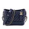 Chanel Navy Aged Calfskin Quilted Small Gabrielle Hobo - Love that Bag etc - Preowned Authentic Designer Handbags & Preloved Fashions