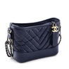 Chanel Navy Aged Calfskin Quilted Small Gabrielle Hobo - Love that Bag etc - Preowned Authentic Designer Handbags & Preloved Fashions