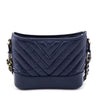 Chanel Navy Aged Calfskin Quilted Small Gabrielle Hobo - Love that Bag etc - Preowned Authentic Designer Handbags & Preloved Fashions