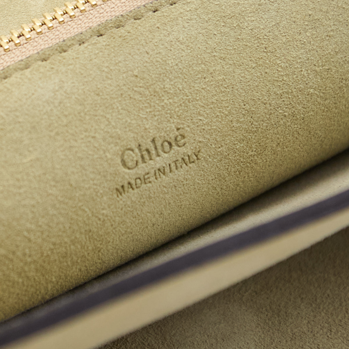 Chloe Motty Grey Calfskin Suede Medium Faye Shoulder Bag