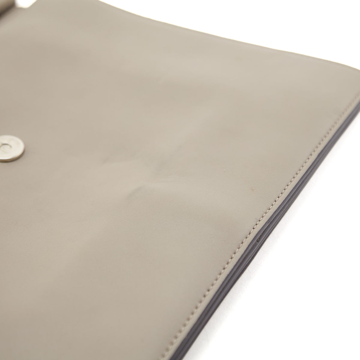 Chloe Motty Grey Calfskin Suede Medium Faye Shoulder Bag