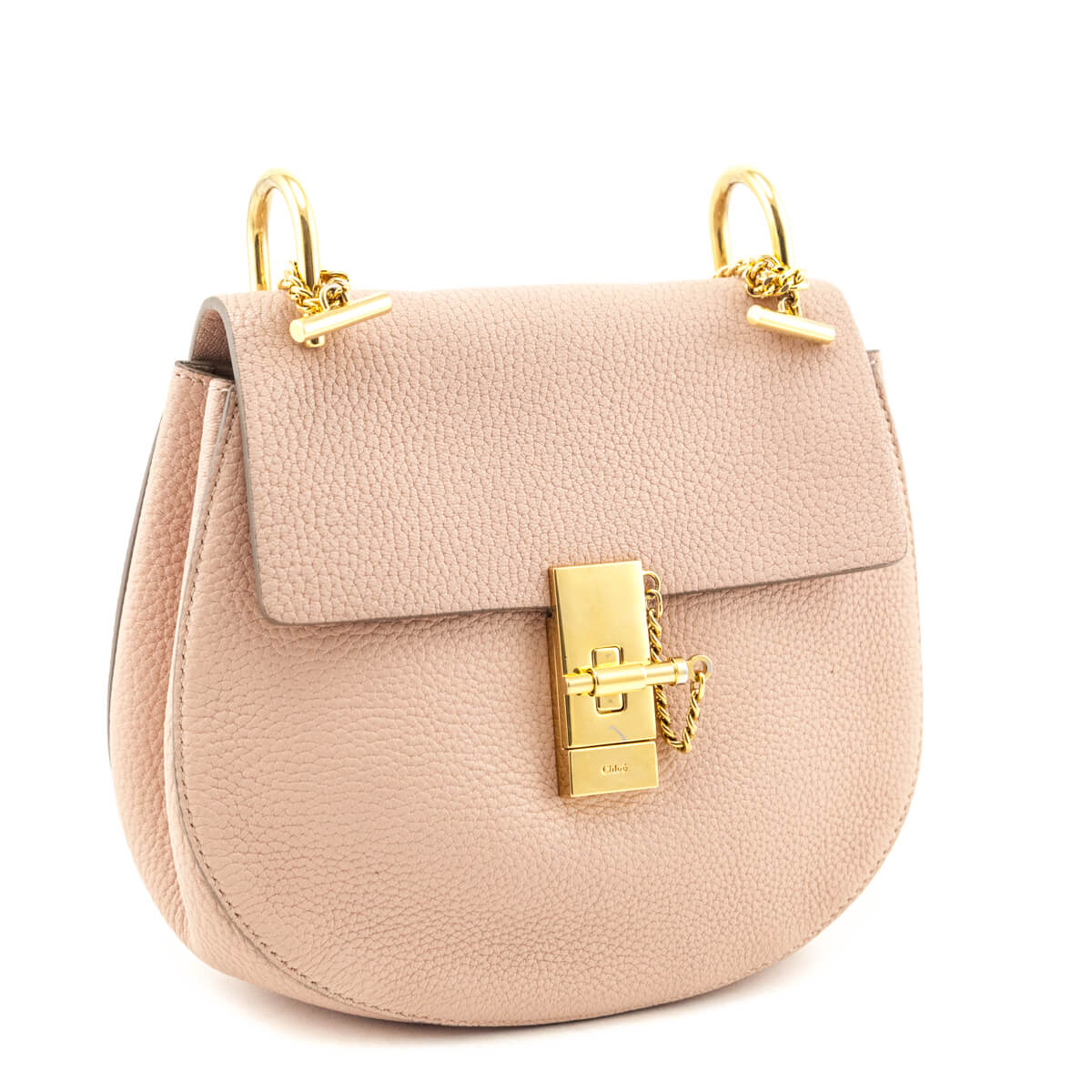 Chloe Nude Grained Lambskin Medium Drew Bag - Love that Bag etc - Preowned Authentic Designer Handbags & Preloved Fashions