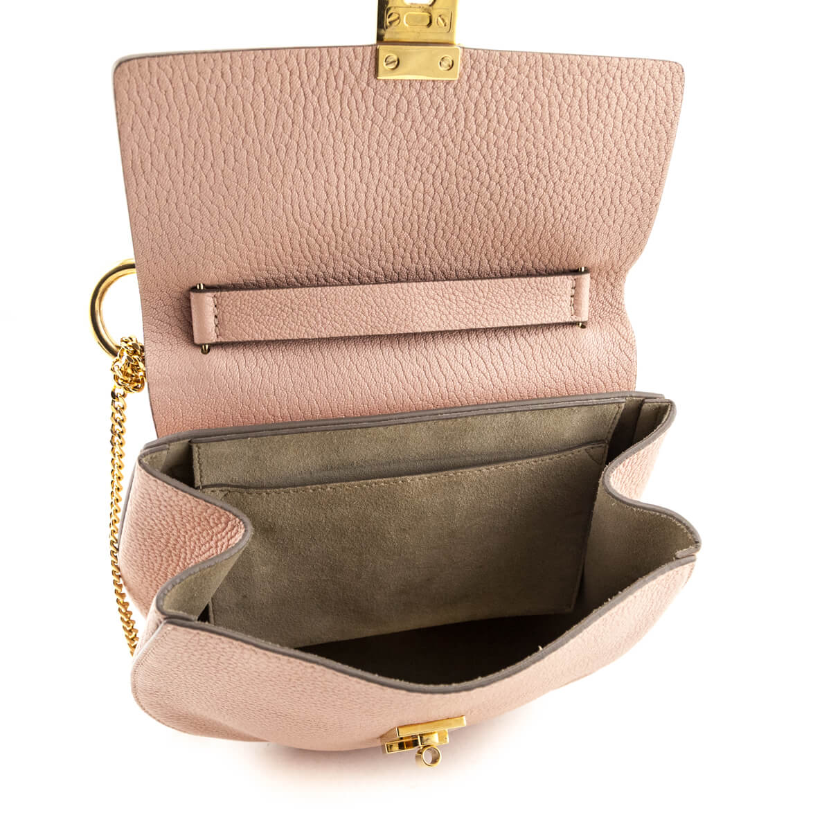 Chloe Nude Grained Lambskin Medium Drew Bag - Love that Bag etc - Preowned Authentic Designer Handbags & Preloved Fashions