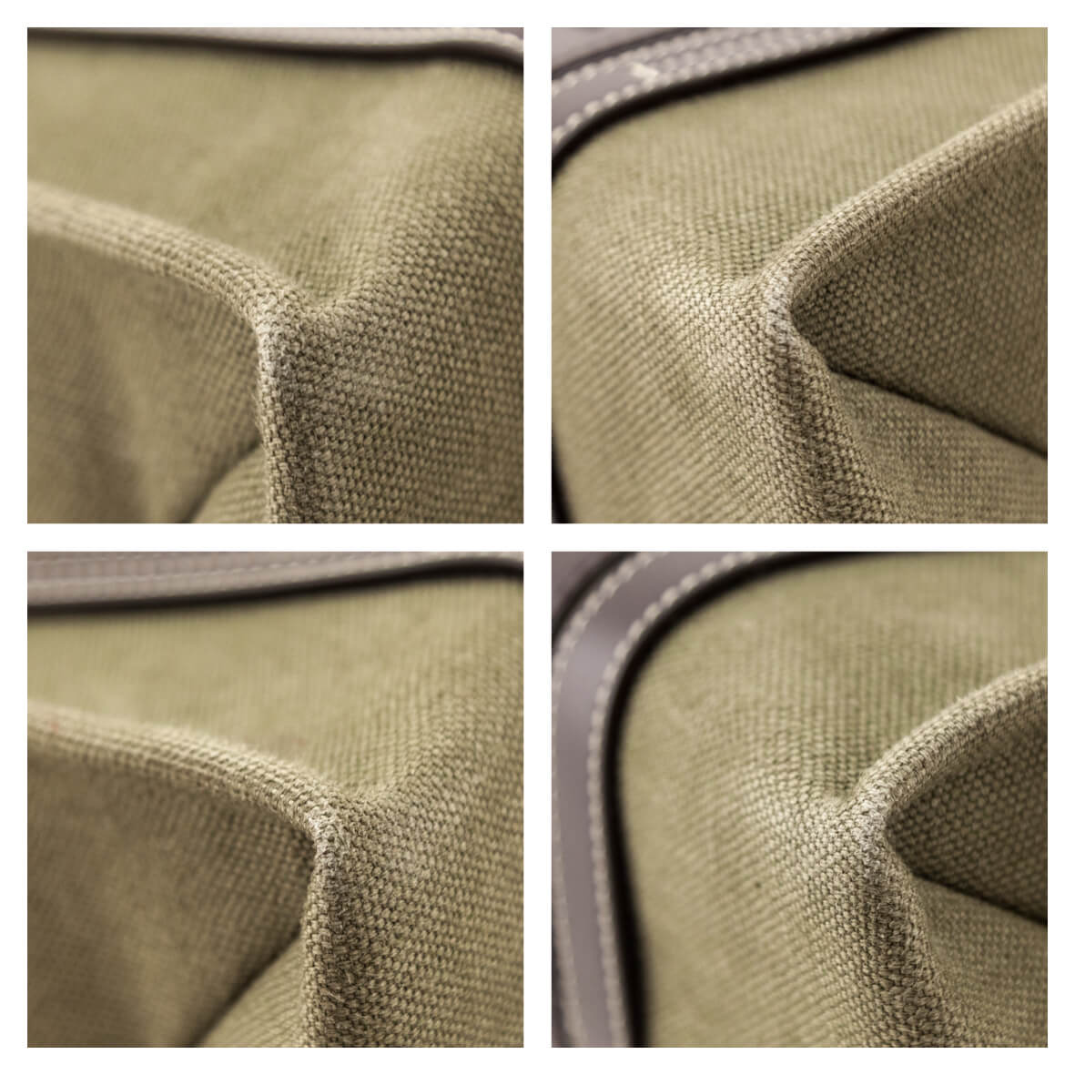 Chloe Warm Green Linen Calfskin Medium Woody Tote - Love that Bag etc - Preowned Authentic Designer Handbags & Preloved Fashions