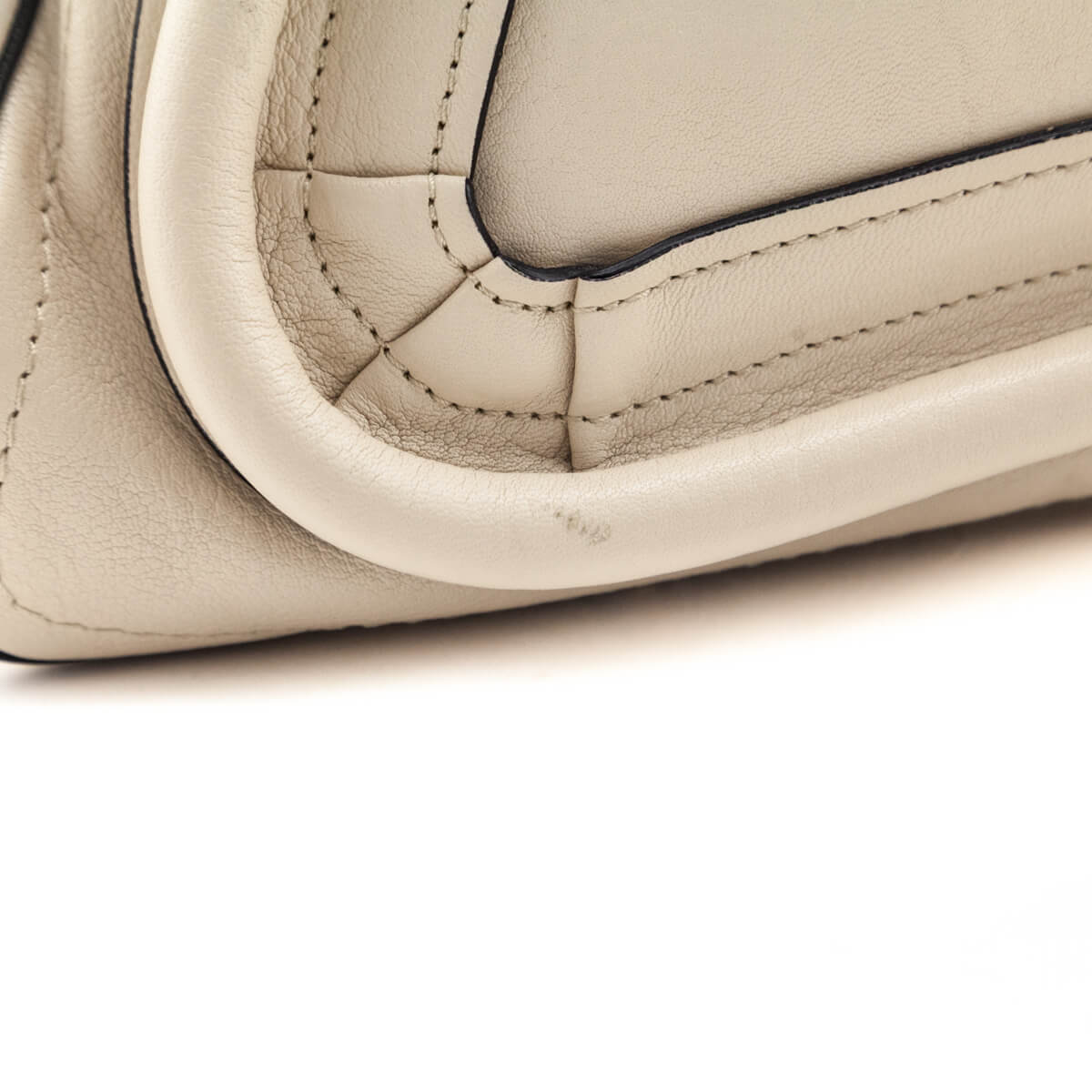 Chloe White & Black Calfskin Medium Paraty Bag - Love that Bag etc - Preowned Authentic Designer Handbags & Preloved Fashions