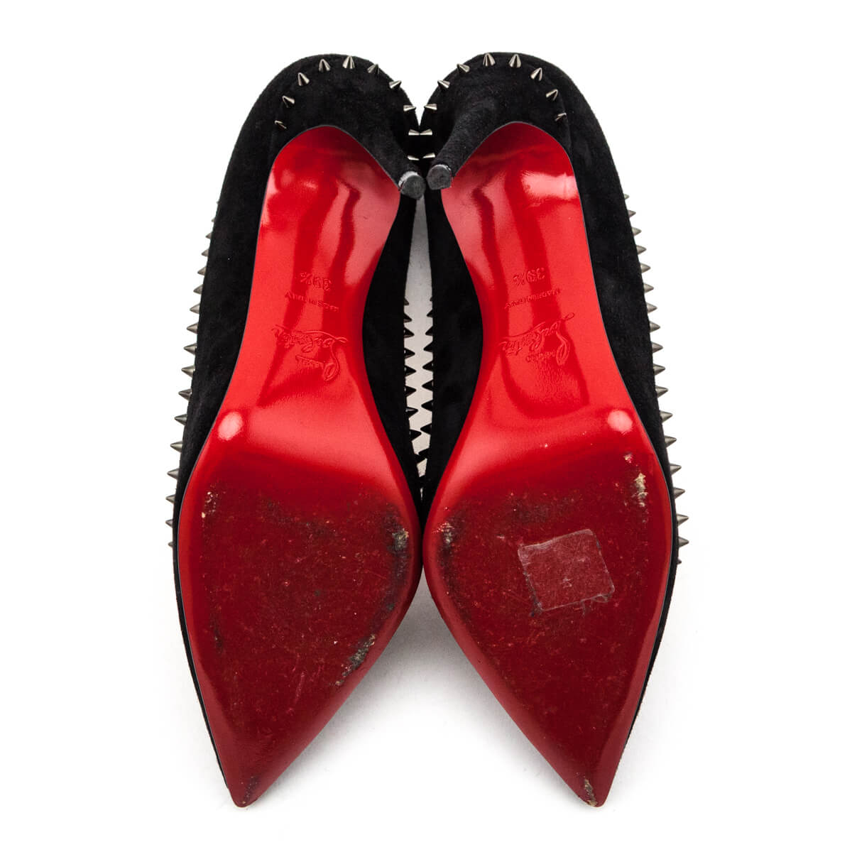 Christian Louboutin Black Calfskin Anjalina 100 Pumps Size US 9.5 | EU 39.5 - Love that Bag etc - Preowned Authentic Designer Handbags & Preloved Fashions