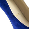 Christian Louboutin Blue Suede Peep Toe Platform Pumps Size US 10 | EU 40 - Love that Bag etc - Preowned Authentic Designer Handbags & Preloved Fashions