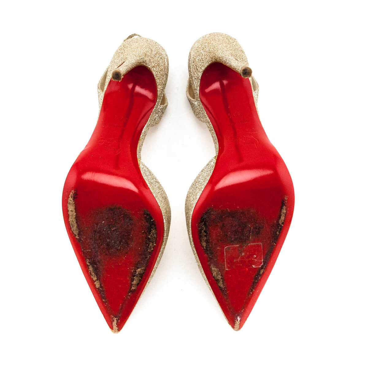 Christian Louboutin Platine Mini Glitter Ever 100 Pumps Size US 9.5 | EU 39.5 - Love that Bag etc - Preowned Authentic Designer Handbags & Preloved Fashions