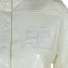 Courreges Ivory Biker Jacket Size M | FR 40 - Love that Bag etc - Preowned Authentic Designer Handbags & Preloved Fashions