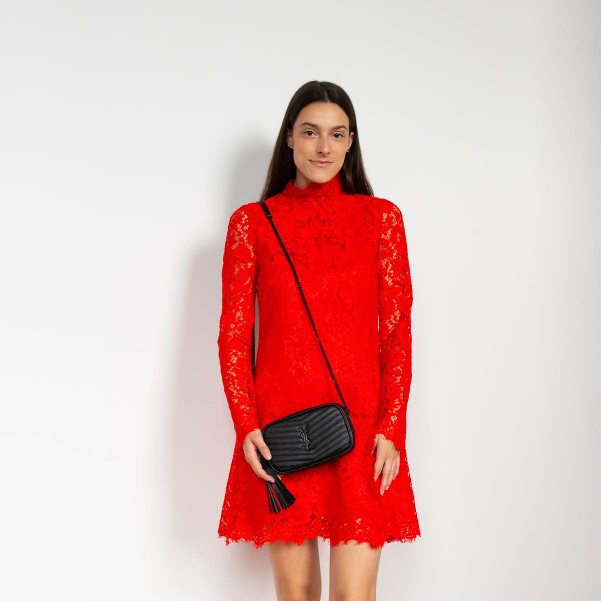 Dolce & Gabbana Red Lace Long Sleeve Mini Dress - Dolce & Gabbana CA Dolce & Gabbana Red Lace Long Sleeve Mini Dress - Dolce & Gabbana CA