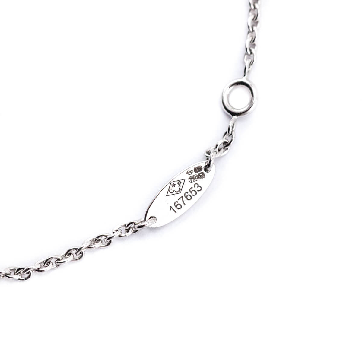 Dior 18K White Gold Diamond Mother of Pearl Rose Des Vents Bracelet