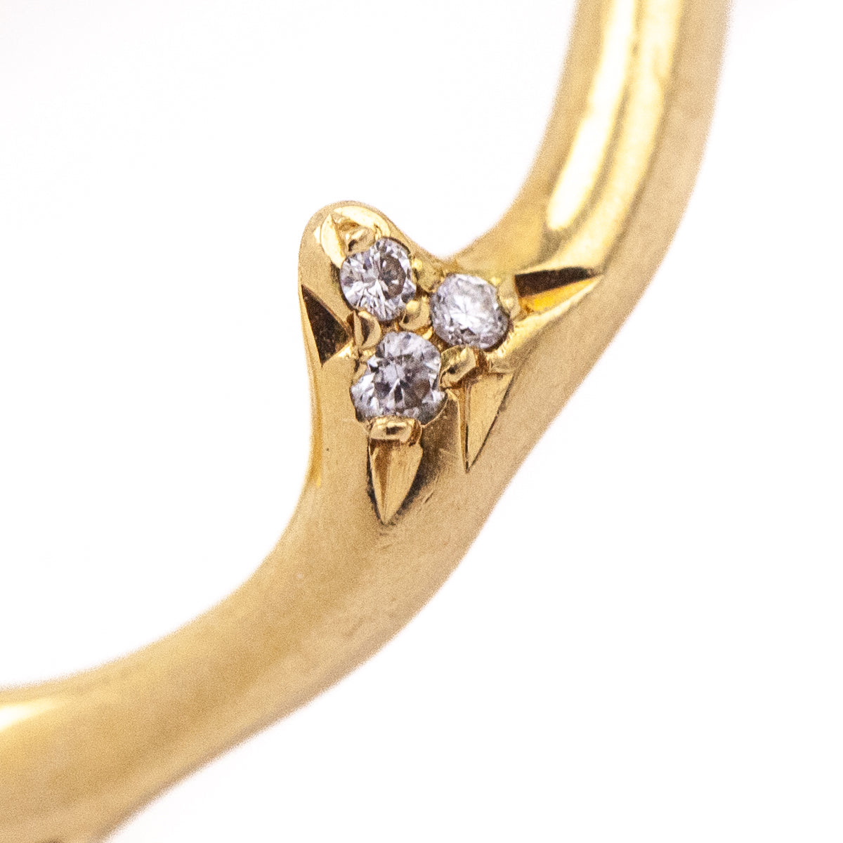 Dior 18K Yellow Gold Diamond Bois de Rose Ring