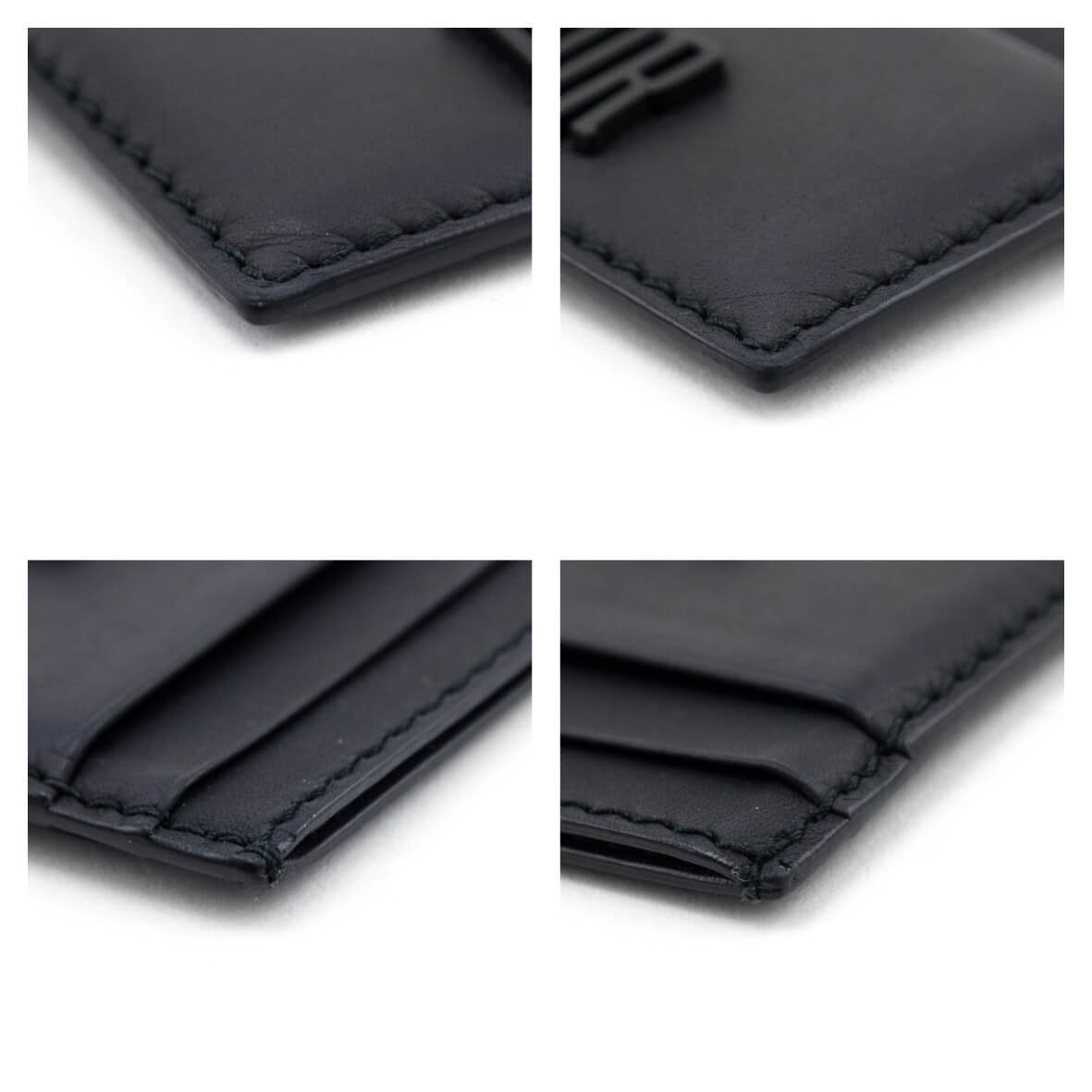 Dior Black Calfskin D-Fence Card Holder