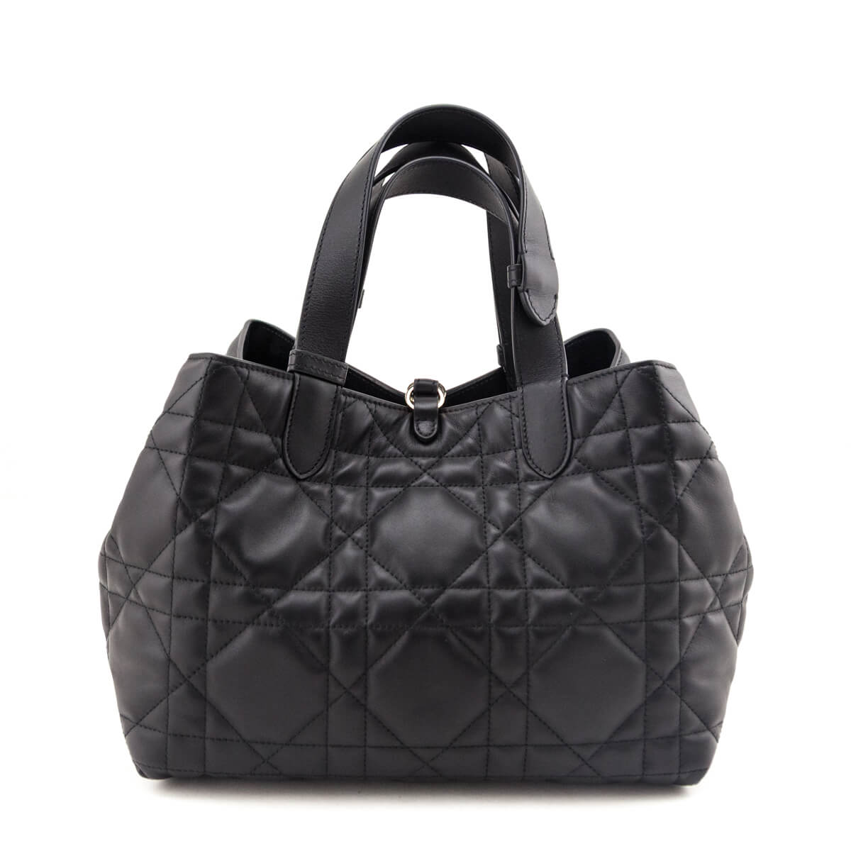 Dior Black Calfskin Macrocannage Medium Toujours - Love that Bag etc - Preowned Authentic Designer Handbags & Preloved Fashions
