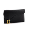 Dior Black Goatskin Saddle Cosmos Card Holder - Love that Bag etc - Preowned Authentic Designer Handbags & Preloved Fashions