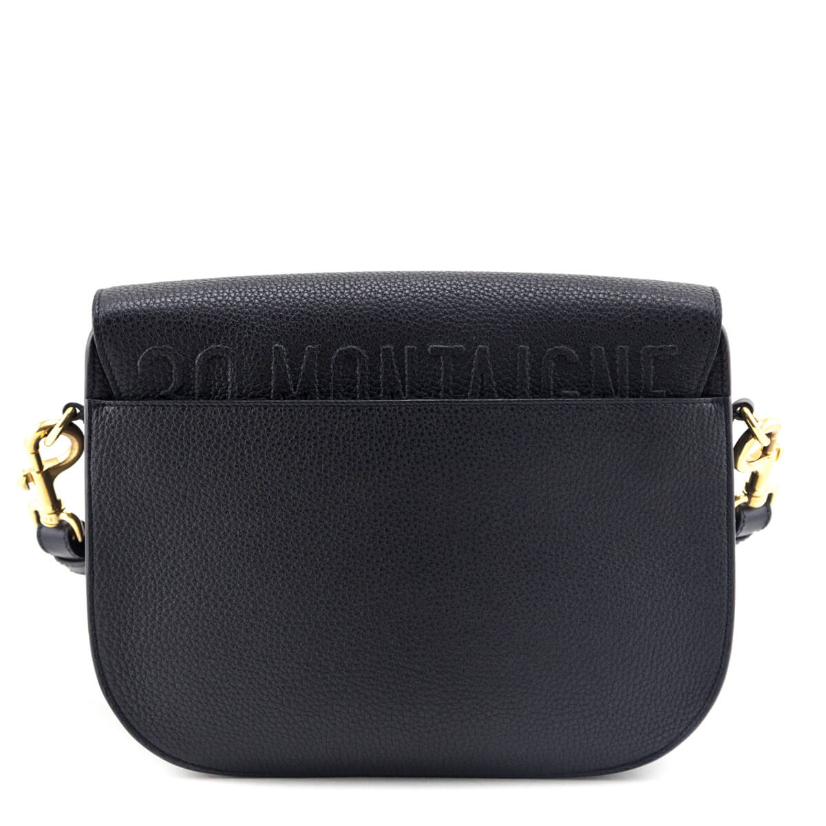 Dior Black Grained Calfskin Large Bobby Flap Bag