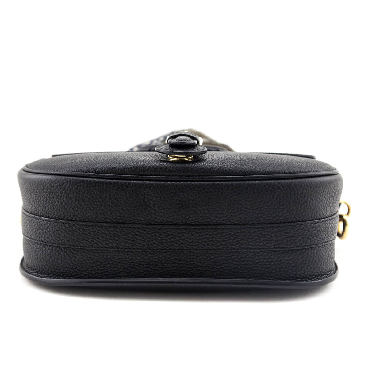 Dior Black Grained Calfskin Large Bobby Flap Bag