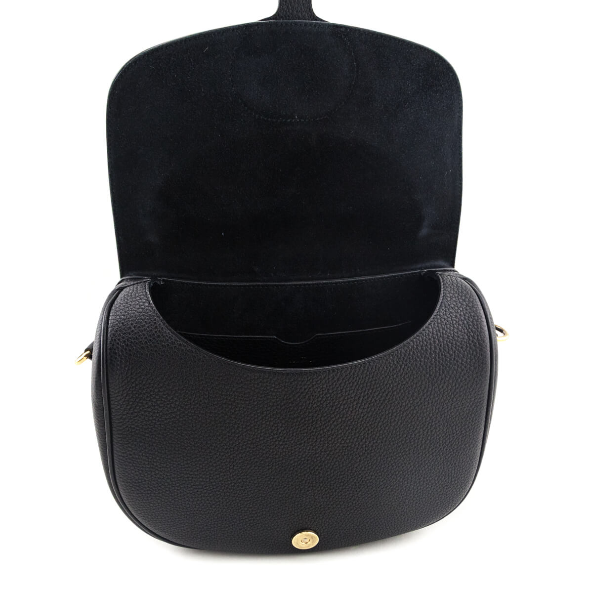 Dior Black Grained Calfskin Large Bobby Flap Bag