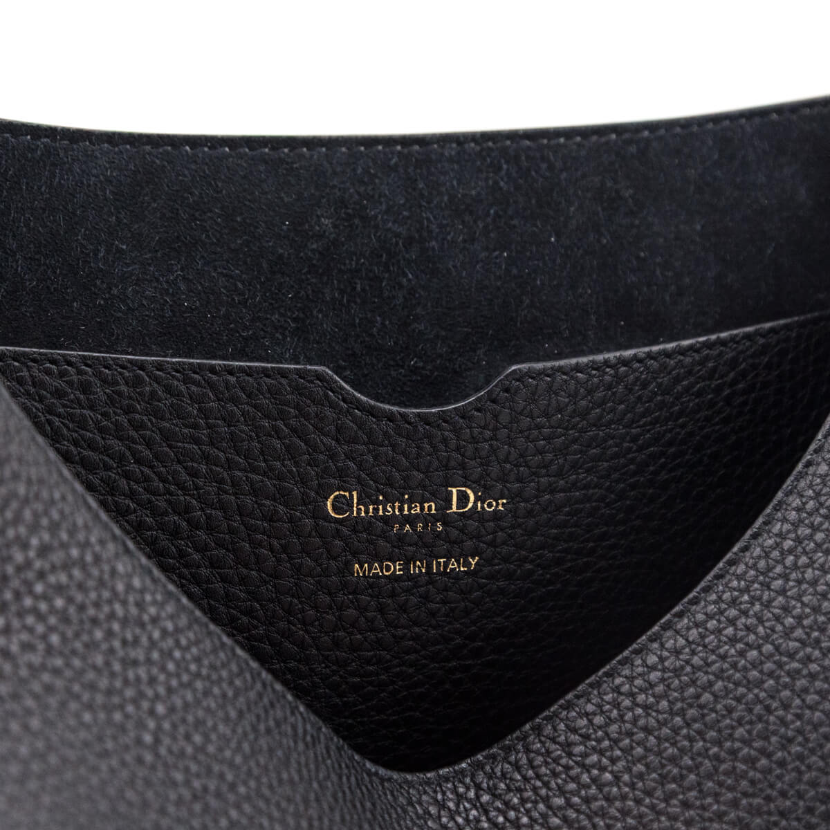 Dior Black Grained Calfskin Large Bobby Flap Bag