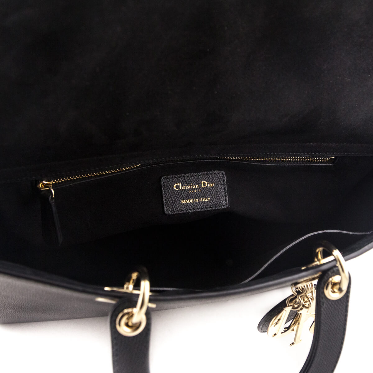 Dior Black LADY D-SIRE Large Tote Bag