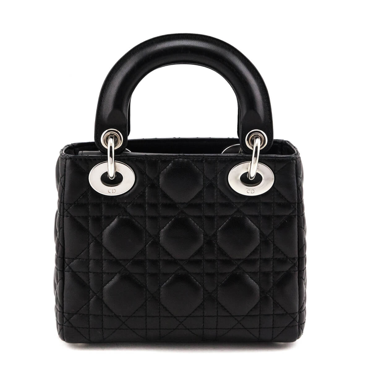 Dior Black Lambskin Cannage Mini Lady Dior - Love that Bag etc - Preowned Authentic Designer Handbags & Preloved Fashions