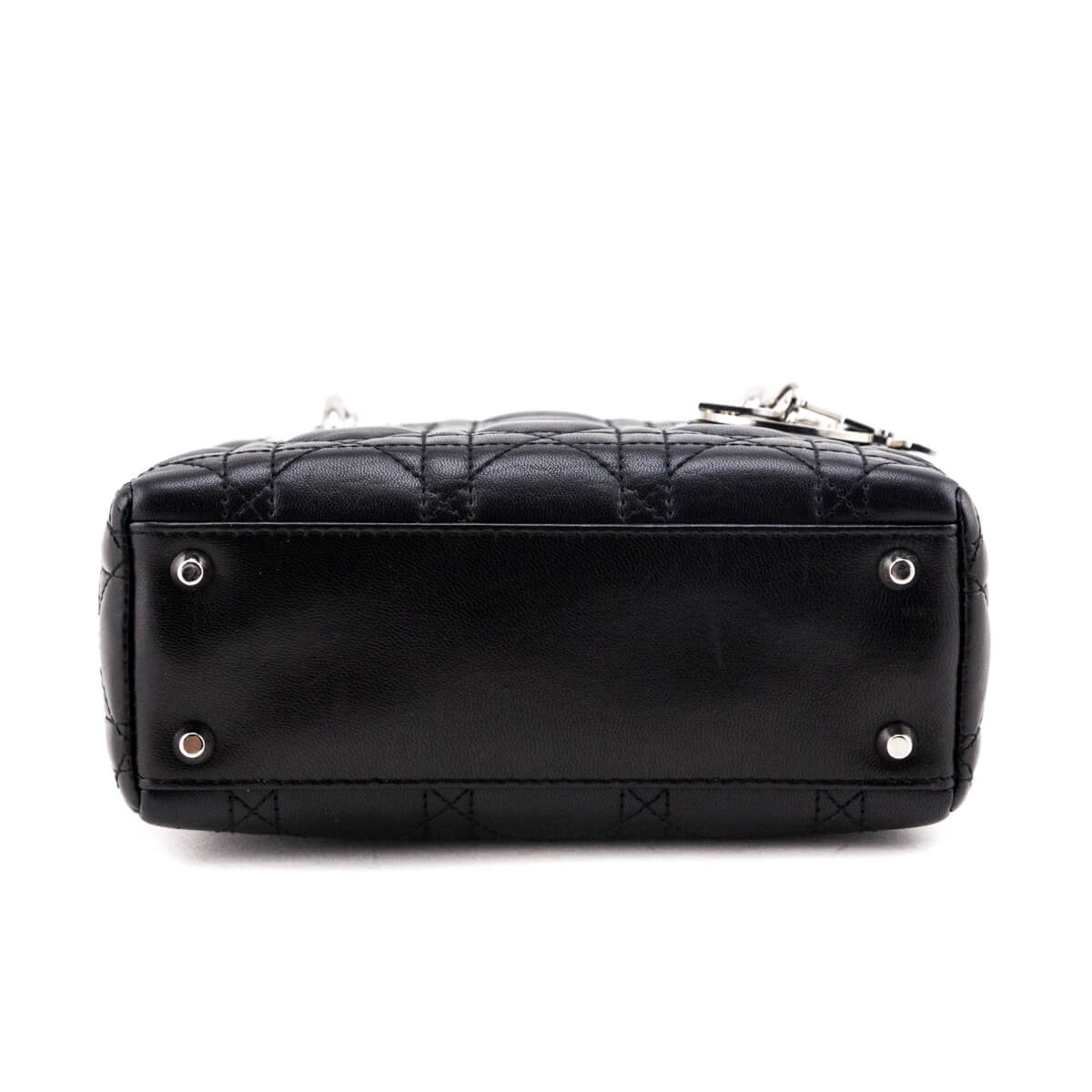 Dior Black Lambskin Cannage Mini Lady Dior - Love that Bag etc - Preowned Authentic Designer Handbags & Preloved Fashions