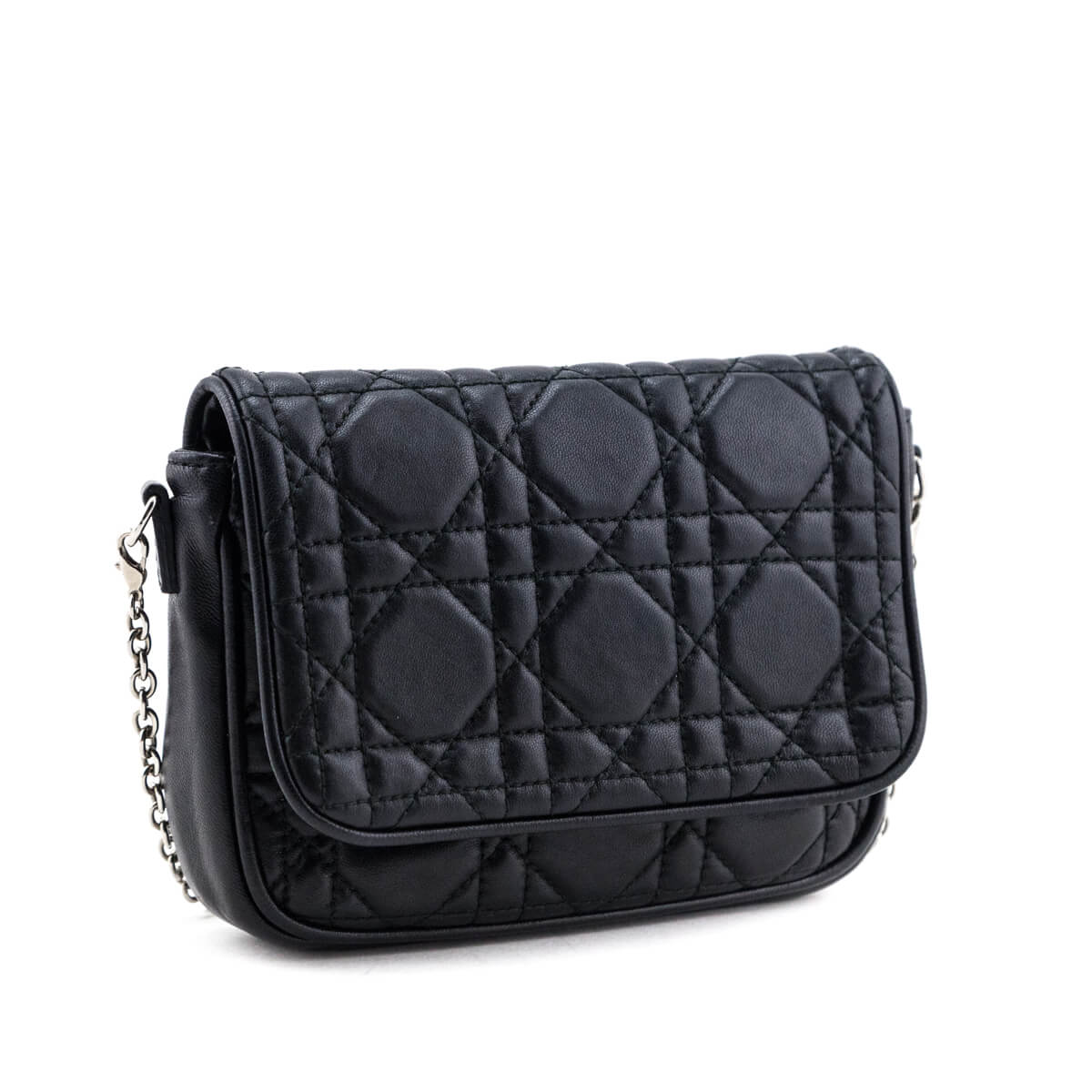 Dior Black Lambskin Mini Chain Bag - Love that Bag etc - Preowned Authentic Designer Handbags & Preloved Fashions