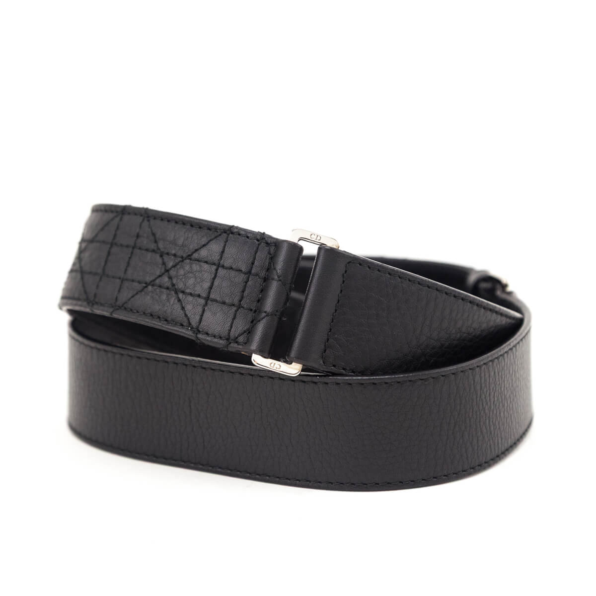 Dior Black Leather Cannage Belt | Size 95/XL - Love that Bag etc - Preowned Authentic Designer Handbags & Preloved Fashions