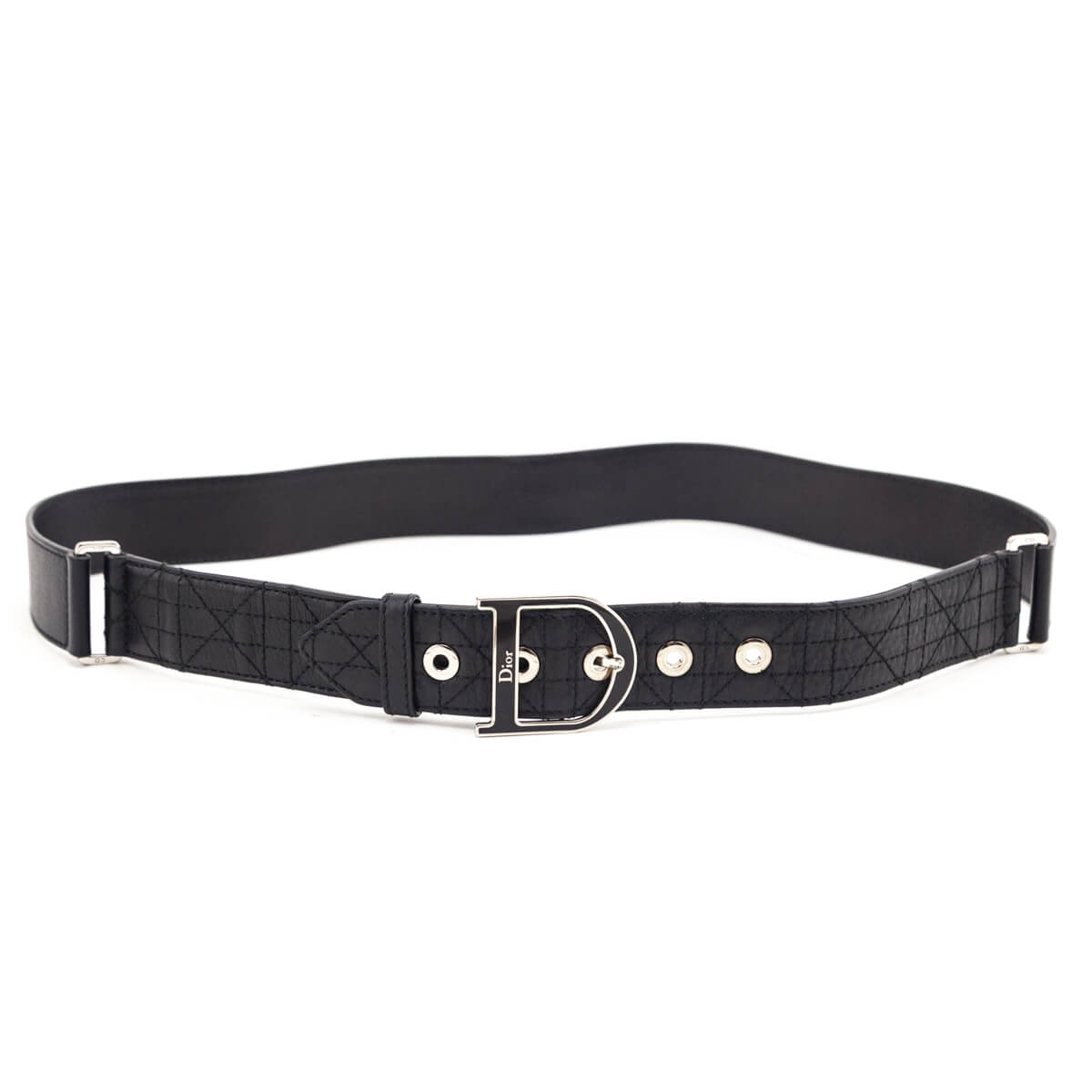 Dior Black Leather Cannage Belt | Size 95/XL - Love that Bag etc - Preowned Authentic Designer Handbags & Preloved Fashions