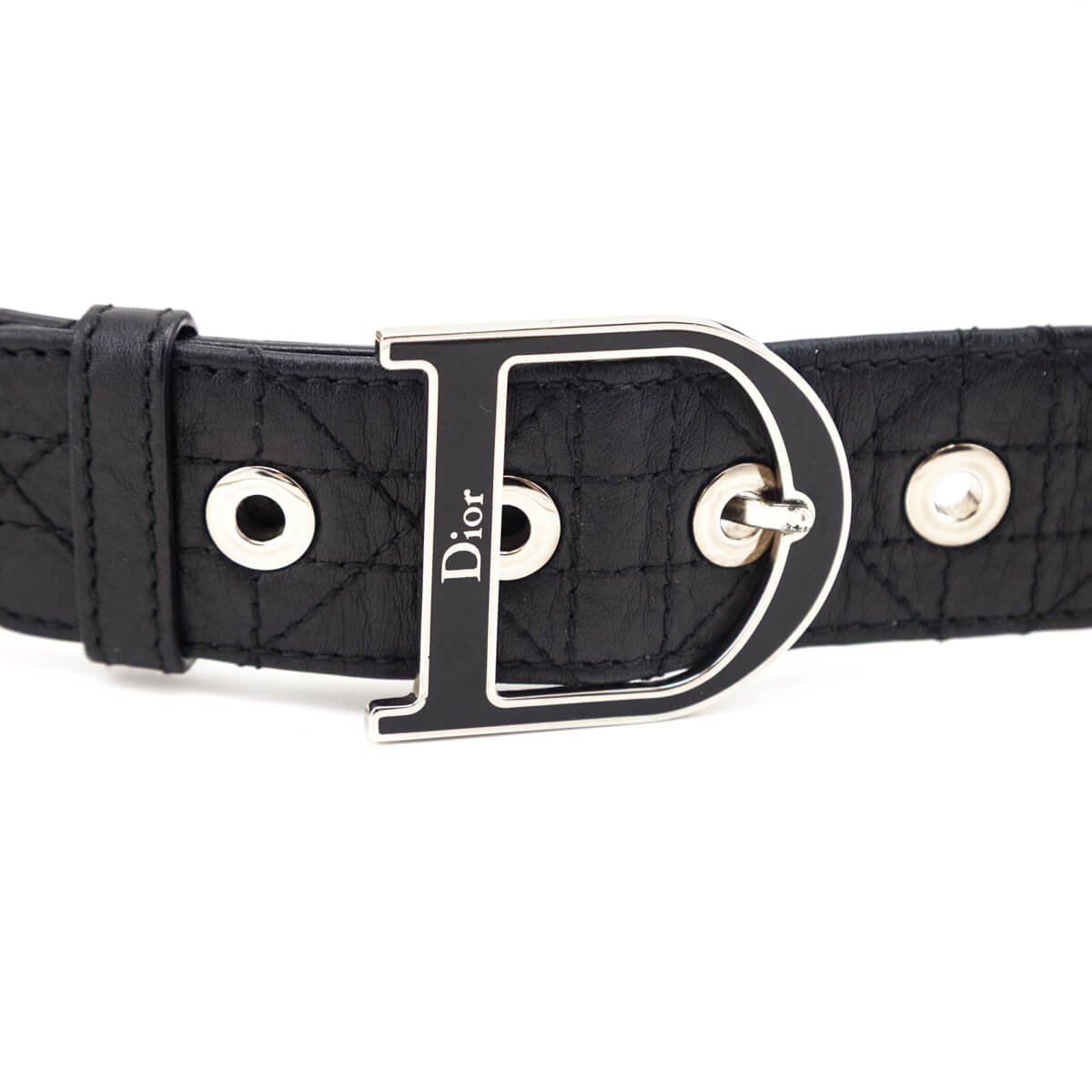 Dior Black Leather Cannage Belt | Size 95/XL - Love that Bag etc - Preowned Authentic Designer Handbags & Preloved Fashions