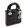 Dior Black Patent Cannage Mini Lady Dior Bag - Love that Bag etc - Preowned Authentic Designer Handbags & Preloved Fashions